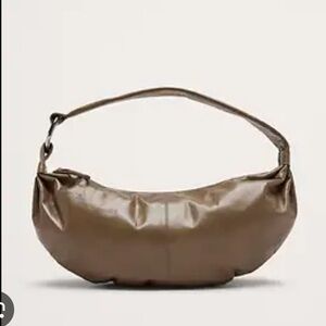 Banana Republic hobo 100% Leather Shoulder Bag in color Mushroom SOLD OUT!